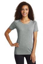 Sport-Tek ® Ladies PosiCharge ® Tri-Blend Wicking Scoop Neck Raglan Tee